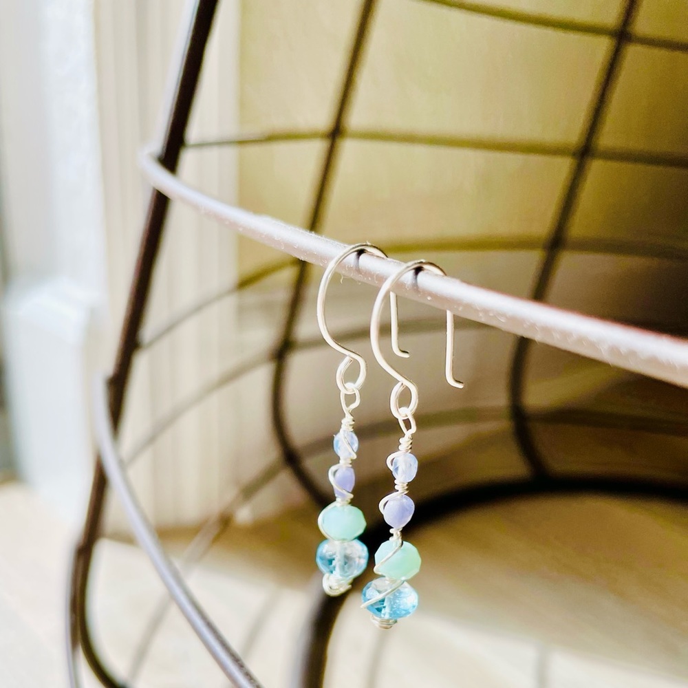 The quintessential Florida beach resort drop earrings! Stunning array of colors!